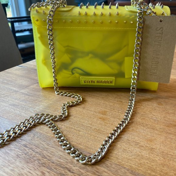 NWT Steve Madden Yellow Jelly Purse - Picture 2 of 4